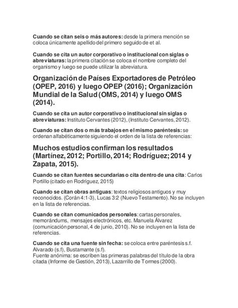 Principales Novedades De Las Normas Apa 2019 Docx