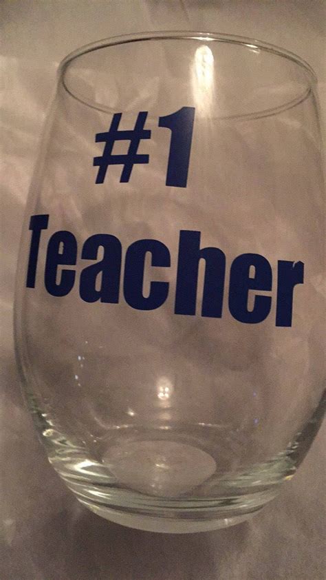 Best Teacher Wine Glass Or Regular Glass Etsy