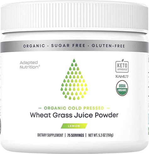 Organic Wheatgrass Juice Powder With Kamut 75 Servings