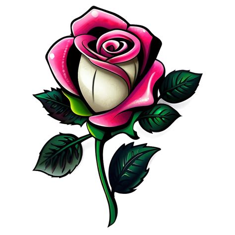 Download Stylized Rose Tattoo Image Png 05252024