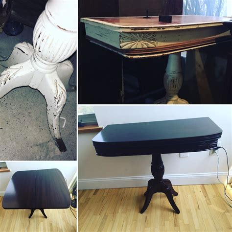 Antique table restoration & refinishing | Antique table, Table ...