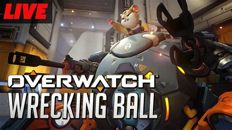 Overwatch S New Hero Wrecking Ball Gameplay Live On PTR YouTube