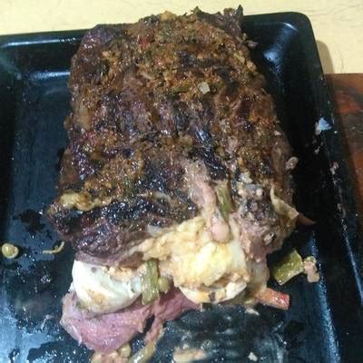 Asado A La Parrilla De Cima Rellena De Tapa De Asado Receta De Mario H