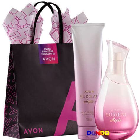 Kit Perfume Feminino Surreal Utopia Loção Corporal Avon Submarino