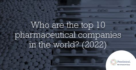 Who Are The Top 10 Pharmaceutical Companies In The World 2022