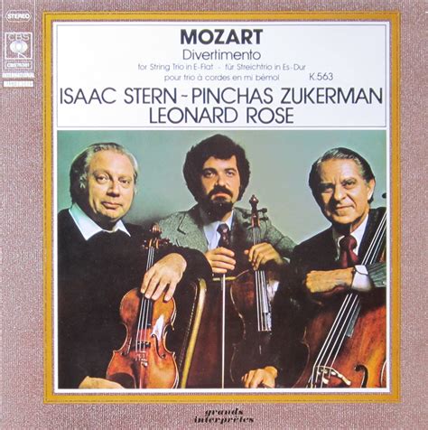 Mozart Divertimento für Streichtrio Es dur KV 563 Vinyl LP