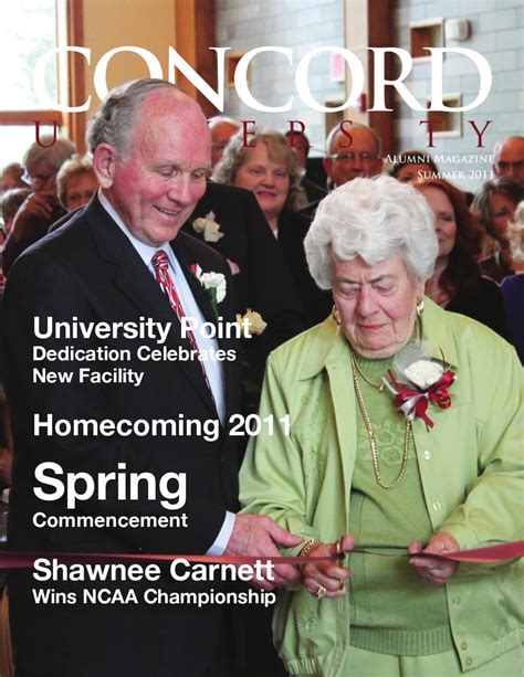 Alumni Magazine Summer 2011 By Concord University Issuu