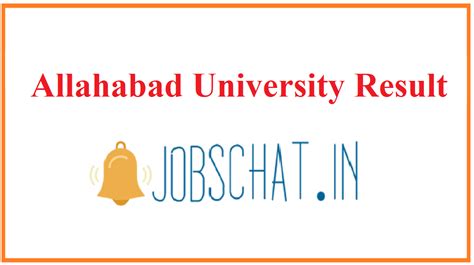 Allahabad University Result 2021 Out - UG PG Results