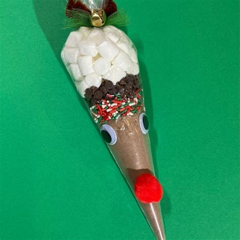 Reindeer Cocoa Cones Stocking Stuffer Etsy