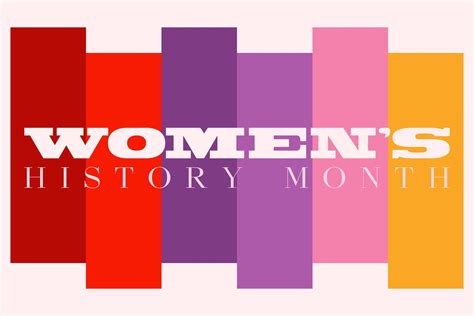 Womens History Month Celebrated During March In The United States