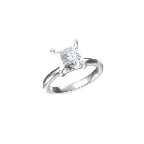 D-f Princess Cut Diamond Solitaire at Rs 23500/piece in Surat | ID ...