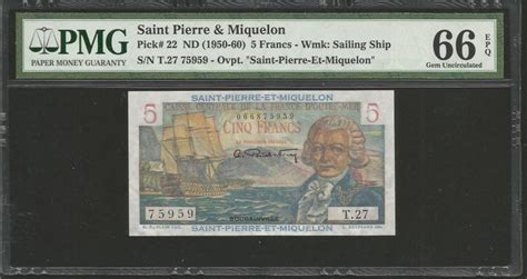 Saint Pierre Miquelon Francs Nd Pick Catawiki