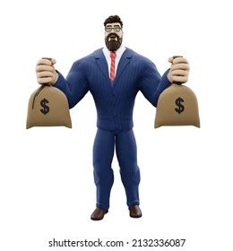 Businessman Holding Cash Bag Images Stock Photos D Objects