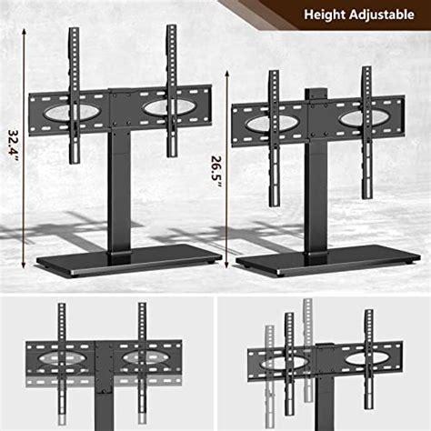 TAVR Universal Swivel TV Stand Base For 37 75 Inch LCD LED Flat Curved