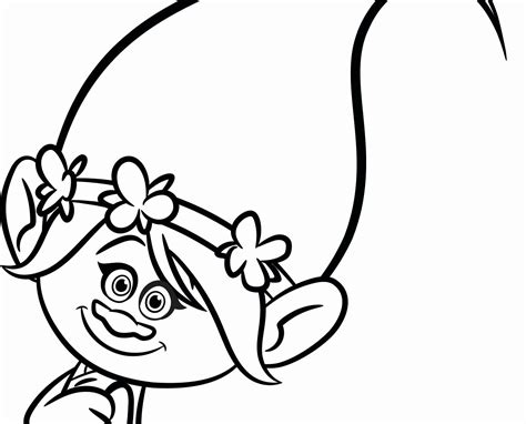 Marvelous Image Of Poppy Troll Coloring Page Entitlementtrap