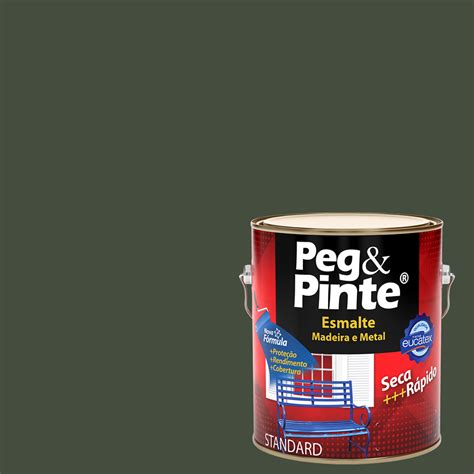 Eucatex Peg Pinte Esmalte Sint Brilh L Cinza Escuro Bauru