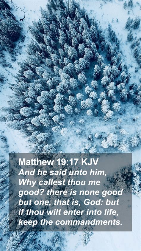 Matthew 1917 Kjv Mobile Phone Wallpaper And He Said Unto Him Why