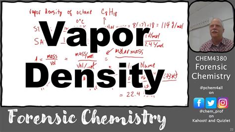 Short On Vapor Density Calculations 4380 2023 Lectures YouTube