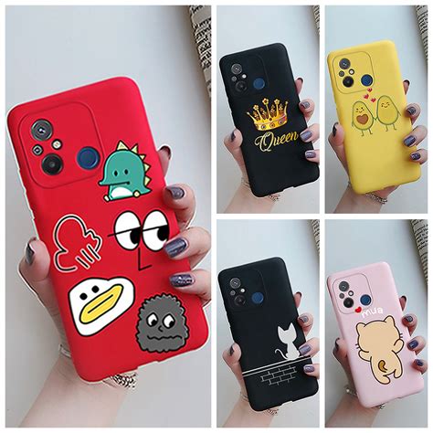 Capa Pintada De Desenho Animado Para Redmi 12C Macia De Silicone TPU