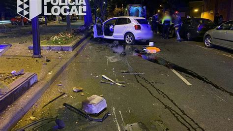 Aparatoso Accidente En Santa Cruz De Tenerife Con Un Conductor Ebrio