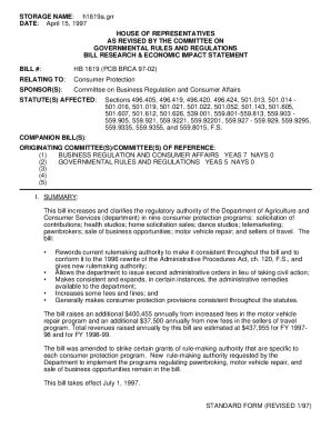 Fillable Online Standard Form Revised Storage Name H A Grr