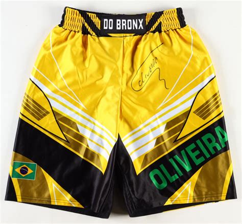 Charles Oliveira Signed Ufc Fight Shorts Beckett Pristine Auction