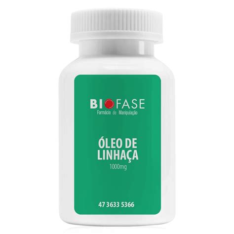 Óleo De Linhaça 1000mg 60 Cápsulas Biofase