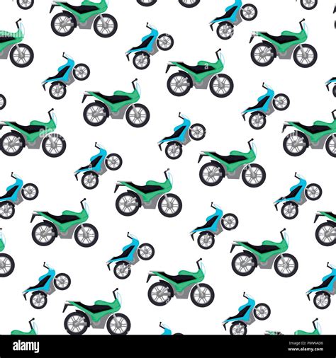 Motorcycles Sport Pattern Background Stock Vector Image And Art Alamy