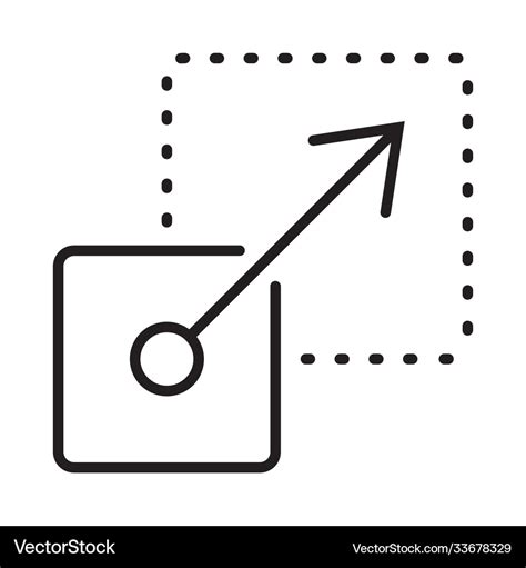 Scalability Or Scalable System Line Art Icon Vector Image