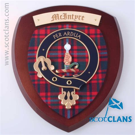 Macintyre Clan Crest Wall Plaque Wall Plaques Scottish Decor