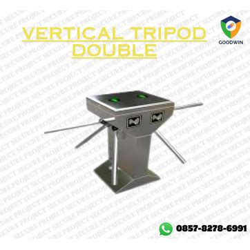 Jual Vertical Tripod Turnstile Double Arm Gate Pintu Putar Pintu Wahana