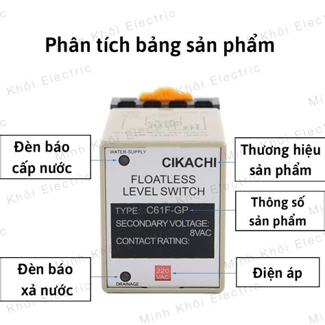 Mua Rơ le mức nước relay mực nước CKC C61F GP rơ le báo mức nước ckc