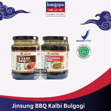 Jual Jinsung Bbq Korean Kalbi Bulgogi Marinasi Sauce G Galbi