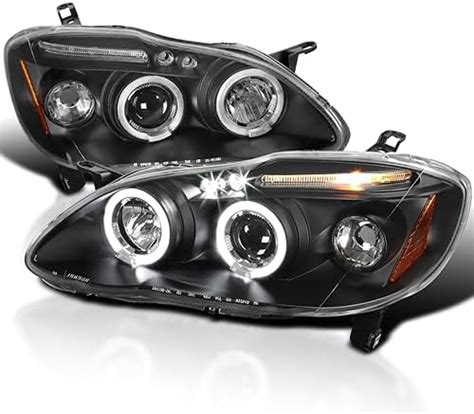 Amazon Spec D Tuning Black Projector Headlights LED Compatible