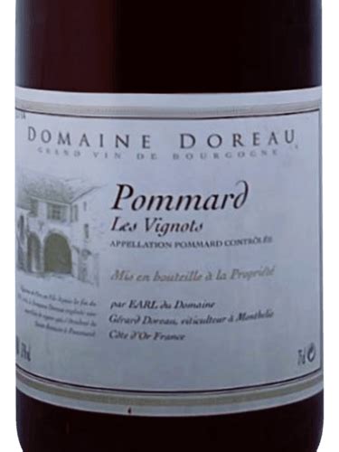 Domaine Doreau Pommard Les Vignots Vivino Us