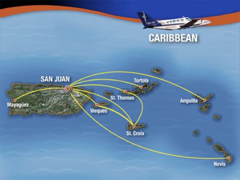 American Airlines Caribbean Route Map