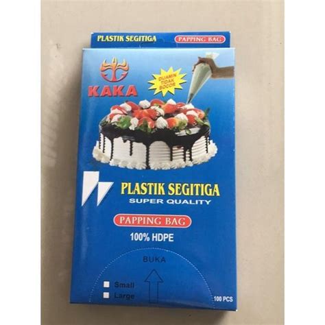 Jual MURAH PLASTIK SEGITIGA Per Box Isi 100 Pcs Piping Bag Plastik