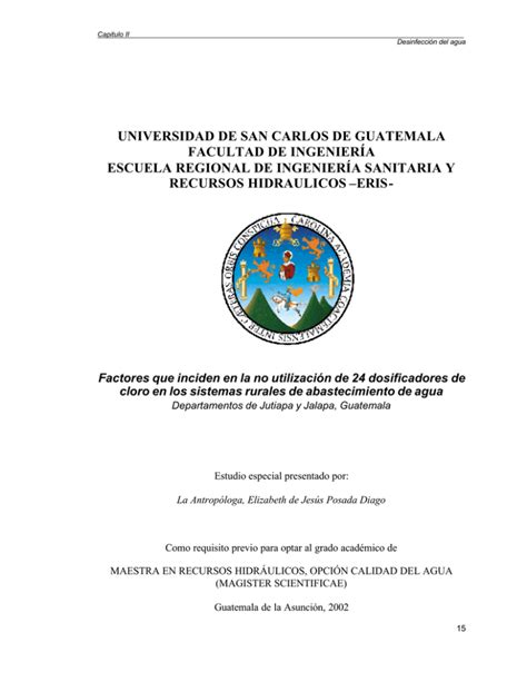 Universidad De San Carlos De Guatemala Facultad De