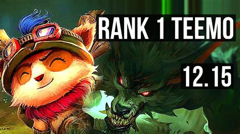 Teemo Vs Warwick Top Rank Teemo Games Tr Master