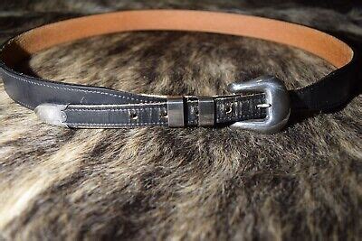 Vintage Vogt Sterling Silver Old Western Pc Complete Ranger Belt