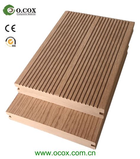 Solid Wood Plastic Composite Decking Floor Outdoor Composite Decking