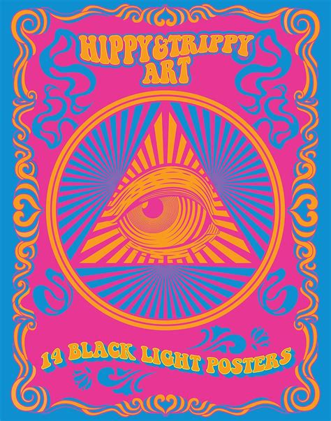 Hippy & Trippy Art: 14 Black Light Posters (Black Light Poster Book ...