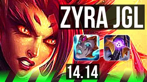 ZYRA Vs NIDALEE JGL Rank 6 Zyra 68 Winrate 5 2 6 BR Challenger