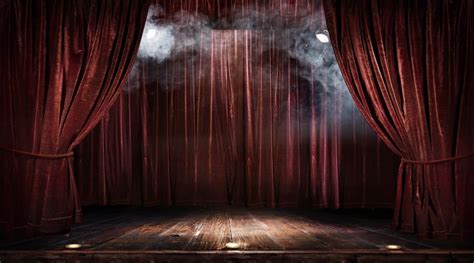 Magic Theater Stage Red Curtains Show Spotlight Viva MÉdia