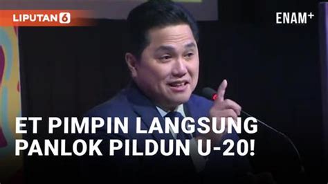 Video Erick Thohir Jangan Ada Tangan Tangan Kotor Di Sepak Bola