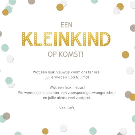 Felicitatiekaart Kleinkind Op Komst Opa Oma Teksten Kaarten