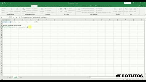 Assembler Des Cellules Avec La Fonction Concat Concatener Excel