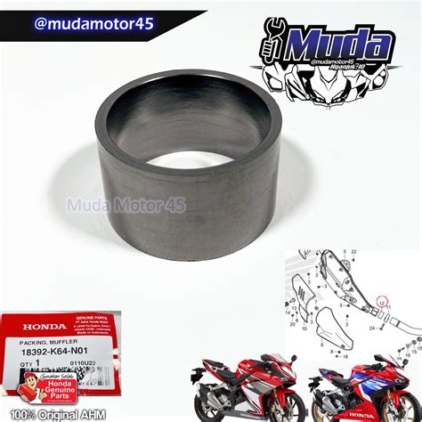 Jual PACKING MUFFLER 18392 K64 N01 PER PAK GASKET CARBON SILINCER