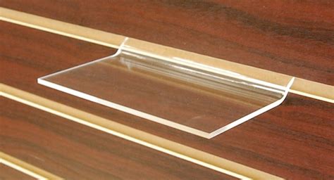 Acrylic Slatwall Shelf 6w X 3d Detroit Store Fixture Co Custom