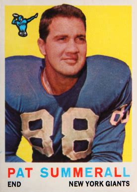 1959 Topps Pat Summerall 41 Football VCP Price Guide